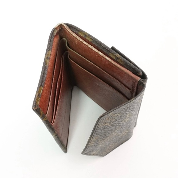 Authentic Louis Vuitton Classic Monogram Flowers Canvas Envelop Sarah Wallet - Picture 5 of 14